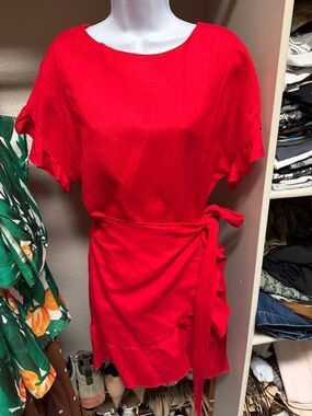 ASTR wrap style dress , size M